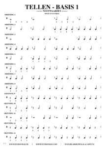 free sheet music for piano - Counting Basics 1