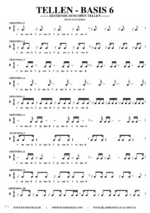 free sheetmusic for piano - Counting Basics 6