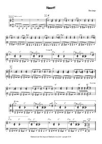 Gratis bladmuziek voor piano, hammond - Haast!